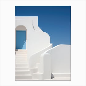 Santorini Blue Door Canvas Print