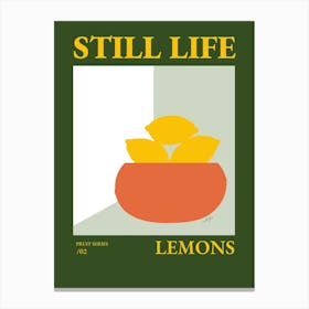 Still Life With Lemons Canvas Print