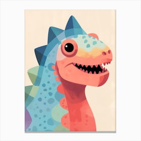 Colourful Dinosaur Euoplocephalus 2 Canvas Print