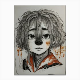 Kawaii Boy Canvas Print