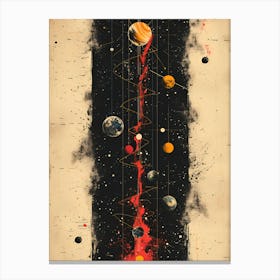 Planets In Space 5 Canvas Print