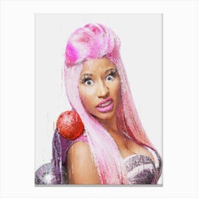 Nicki Minaj Barbie Pink Canvas Print