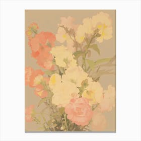 Muted Tones Flowers 7 Canvas Print
