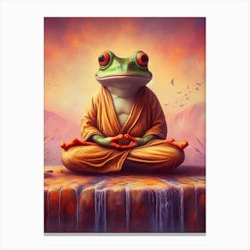 Frog Meditation 5 Canvas Print