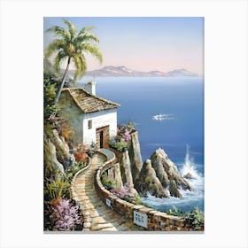 House By The Sea Canvas Print