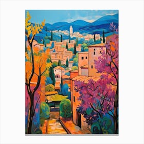 Urbino Italy 2 Fauvist Painting Canvas Print