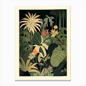 Jungle Botanical 5 Rousseau Inspired Canvas Print