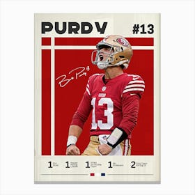 Brock Purdy Canvas Print