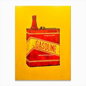 Give It The Gas Old Gasoline Can Canvas Print