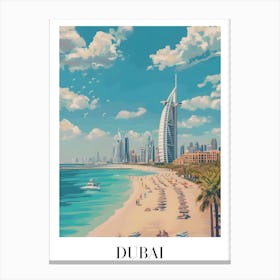 Dubai Beach UAE Canvas Print