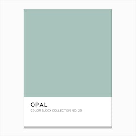 Opal Color Block Collection Canvas Print