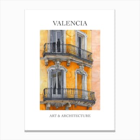 Valencia Travel And Architecture Poster 4 Canvas Print