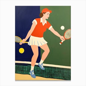 Tennis Player 2 Canvas Print