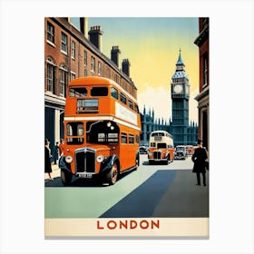 London Street Scene 1 Canvas Print