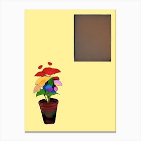 Potted Flower Canvas Print