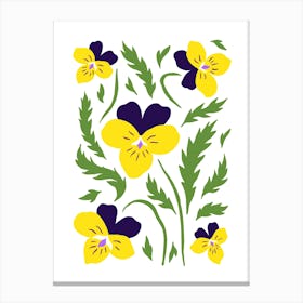 Pansies Canvas Print