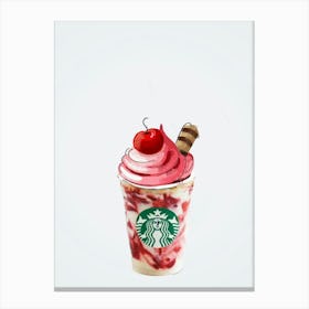 Starbucks Ice Cream Canvas Print