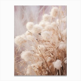 Boho Dried Flowers Lilac 1 Canvas Print