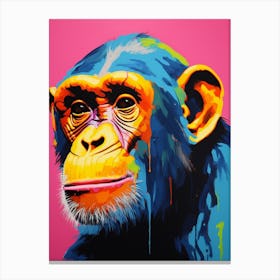 Monkey Pop Art 3 Canvas Print