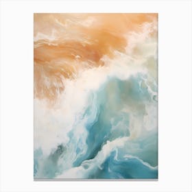 Abstract Ocean Waves Canvas Print
