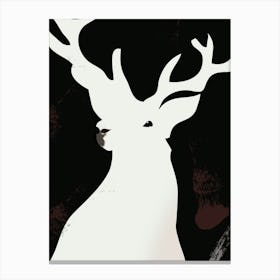 Deer In The Night Canvas Print