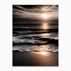 Sunset At The Beach 523 Canvas Print