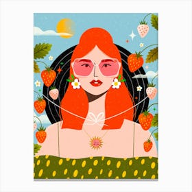 Strawberry Girl  Canvas Print