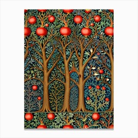 William Morris Pomegranate Tree 1 Canvas Print