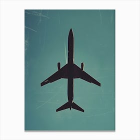 Airplane In The Sky Canvas Print