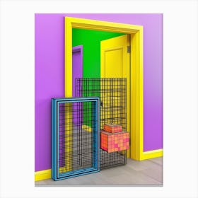 Colorful Doorway Canvas Print