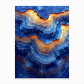 Agates Abstract Painting Canvas Print