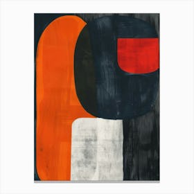 'P' Abstract Painting Canvas Print