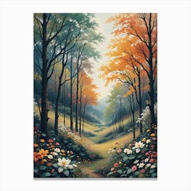 Path Through The Woods 1 Canvas Print