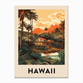 Vintage Travel Poster Hawaii 7 Canvas Print