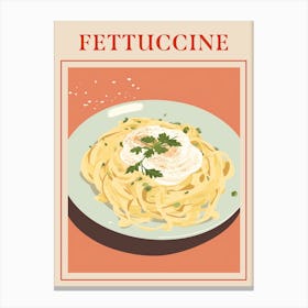Fettuccine 2 Italian Pasta Poster Canvas Print