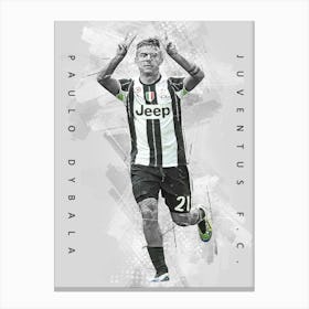 Paulo Dybala Juventus Fc National Football Team Uefa Champions League Canvas Print