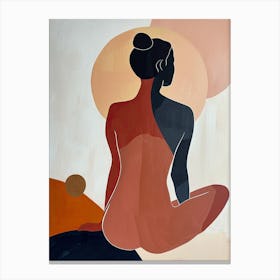 Yoga, Nude Series Canvas Print