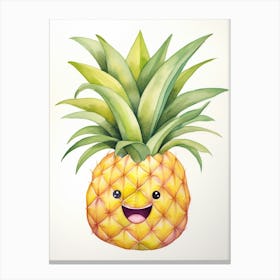 Friendly Kids Pineapple 2 Canvas Print
