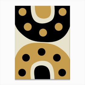 "Close" Mid Century Abstract 3 Canvas Print