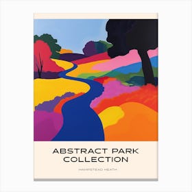 Abstract Park Collection Poster Hampstead Heath London 6 Canvas Print