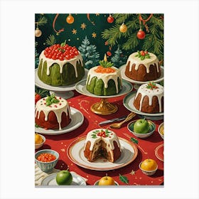 Christmas Puddings 1 Canvas Print