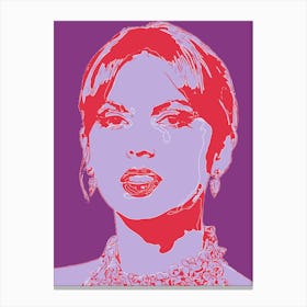 Taylor Swift Portrait Abstract Geometric (6) Canvas Print
