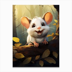 Adorable Chubby Posing Possum 1 Canvas Print