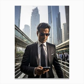 Businessman In Sunglasses Canvas Print