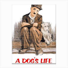 A Dog S Life (1918) Canvas Print