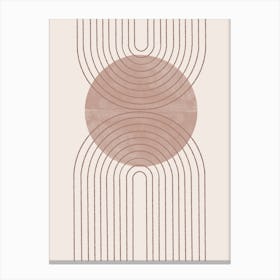 Symbiosis, Peach Color Canvas Print