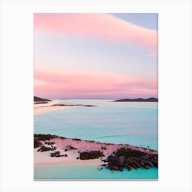 Whitehaven Beach, Australia Pink Photography 2 Canvas Print
