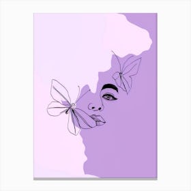 Butterfly Portrait Canvas Print