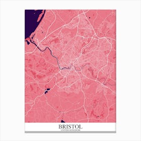 Bristol Pink Purple Canvas Print