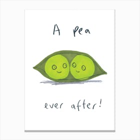 Pea Ever After Canvas Print